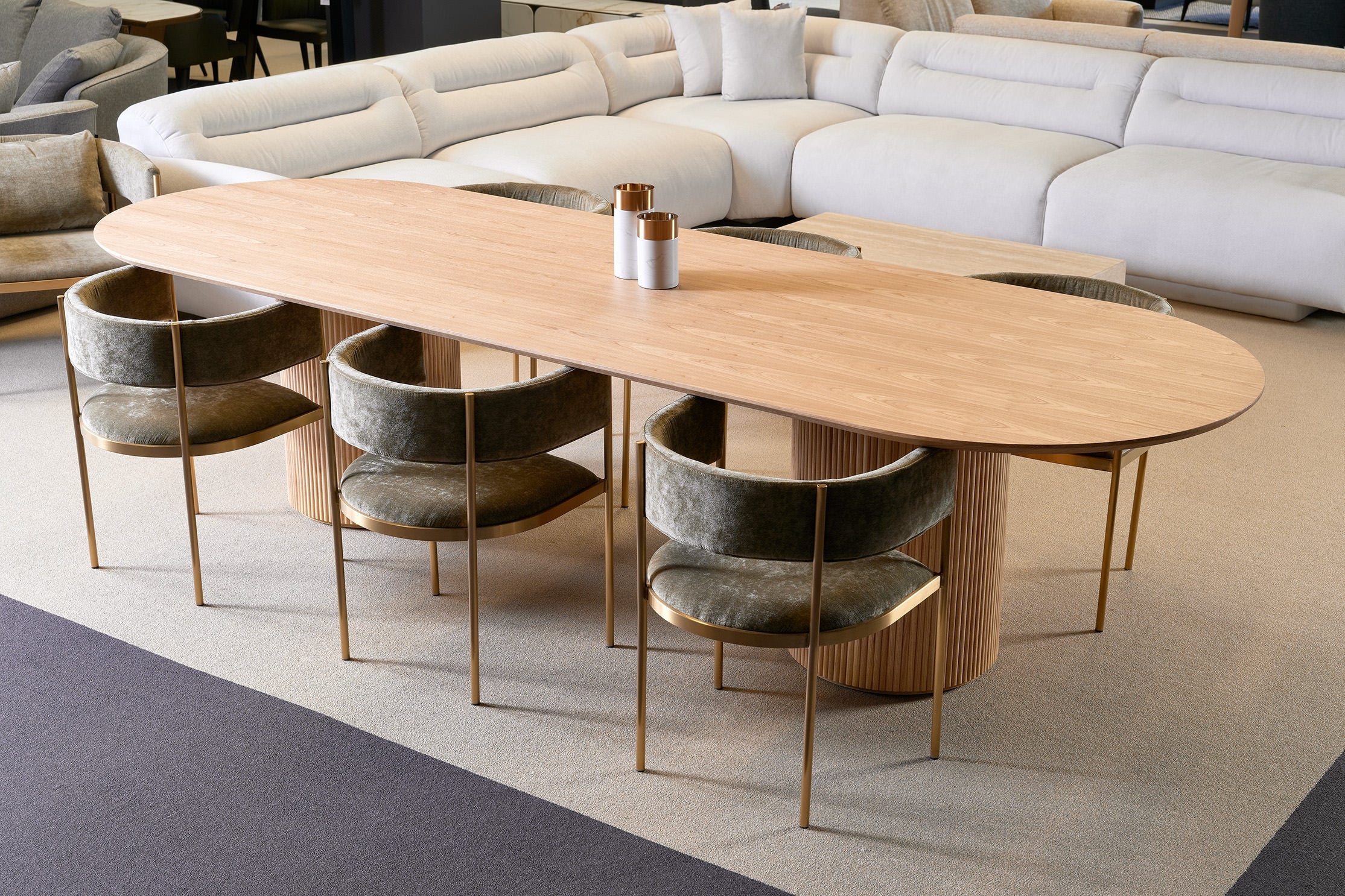 Frankie 2-Seater Lounge - Chex Polar Bouclé