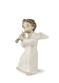 Lladro Angel with Flute Figurine
