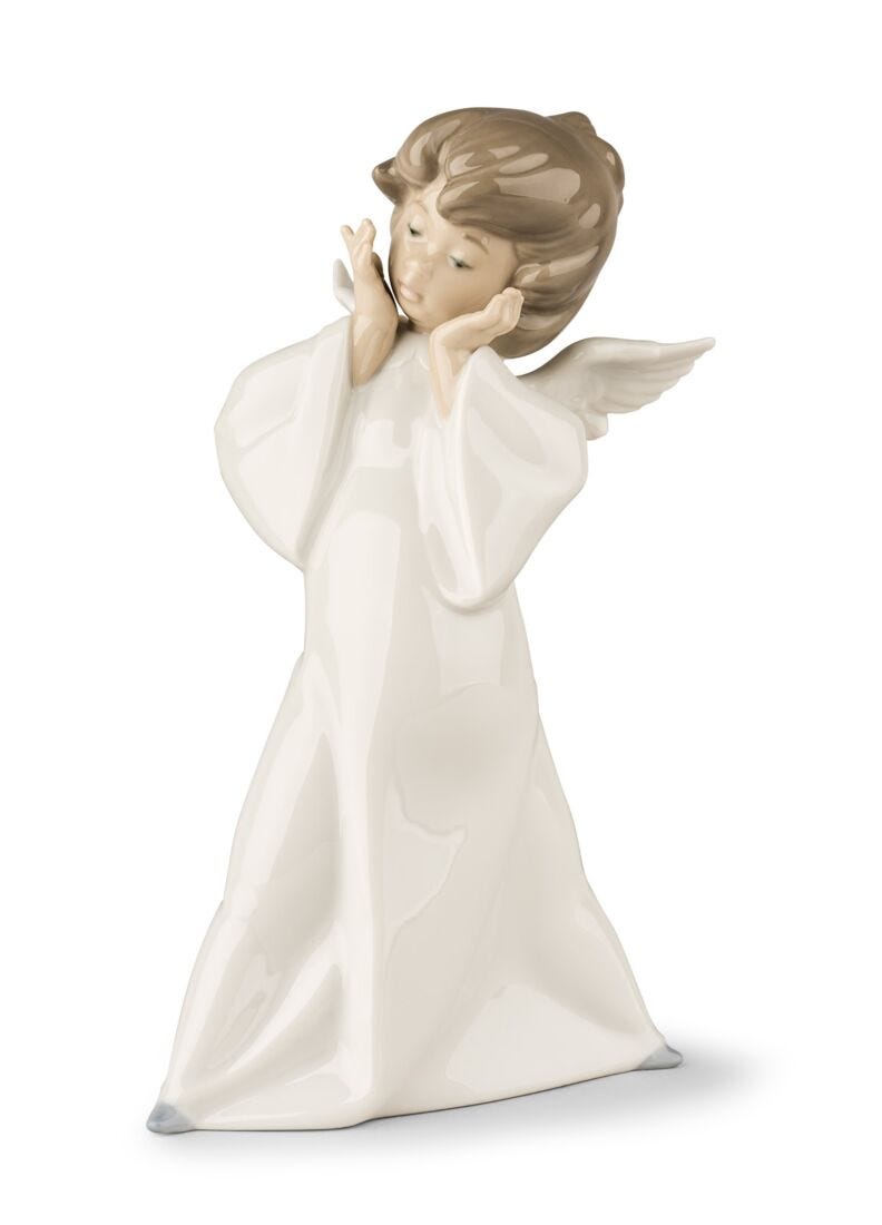 Lladro Mime Angel Figurine