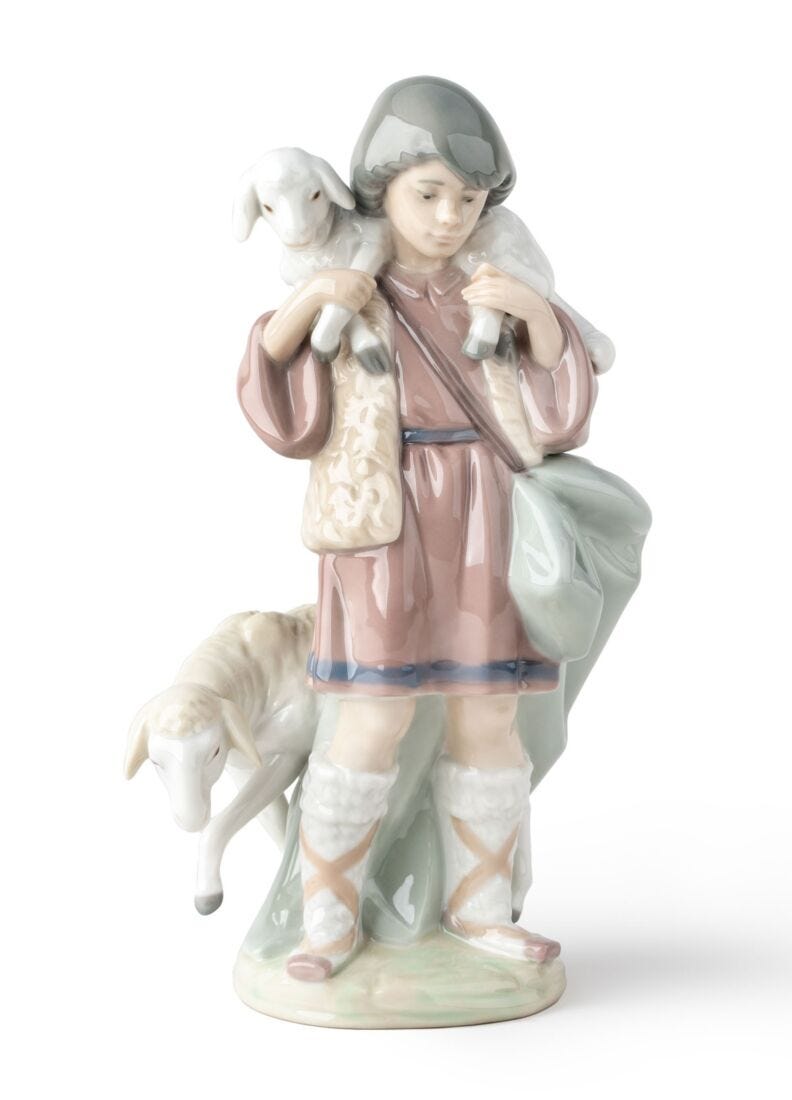 Lladro Shepherd Boy Nativity Figurine