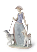 Lladro Elegant Promenade Woman Figurine