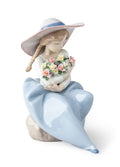Lladro Fragrant Bouquet Girl Figurine