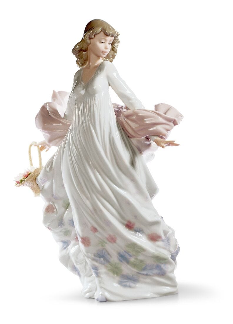 Lladro Spring Splendor Woman Figurine