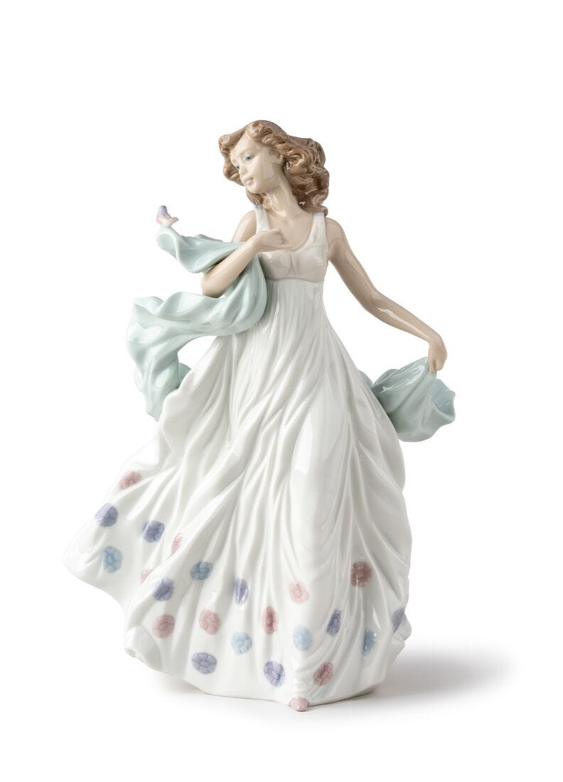 Lladro Summer Serenade Woman Figurine