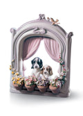 Lladro Please Come Home Dogs Figurine