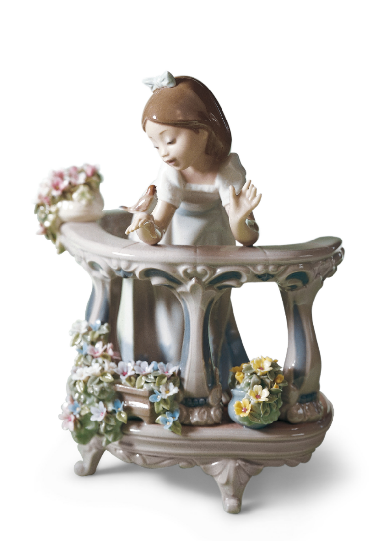 Lladro Morning Song Girl Figurine