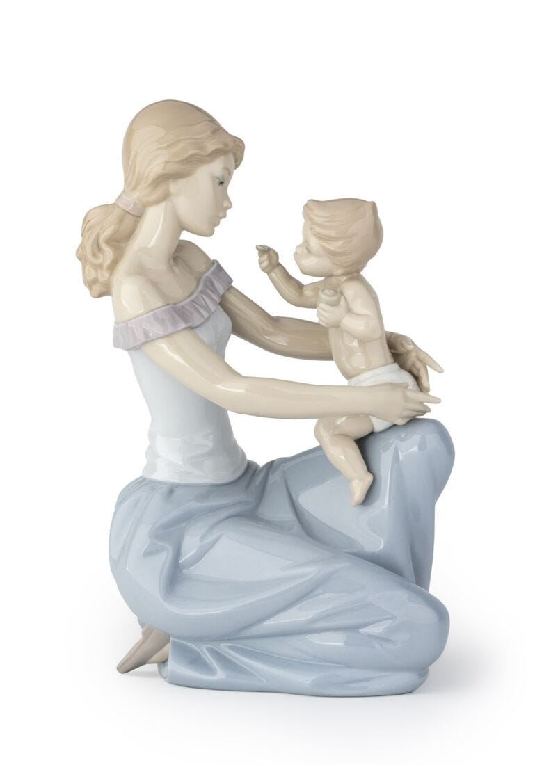 Lladro One for You One for Me Mother Figurine