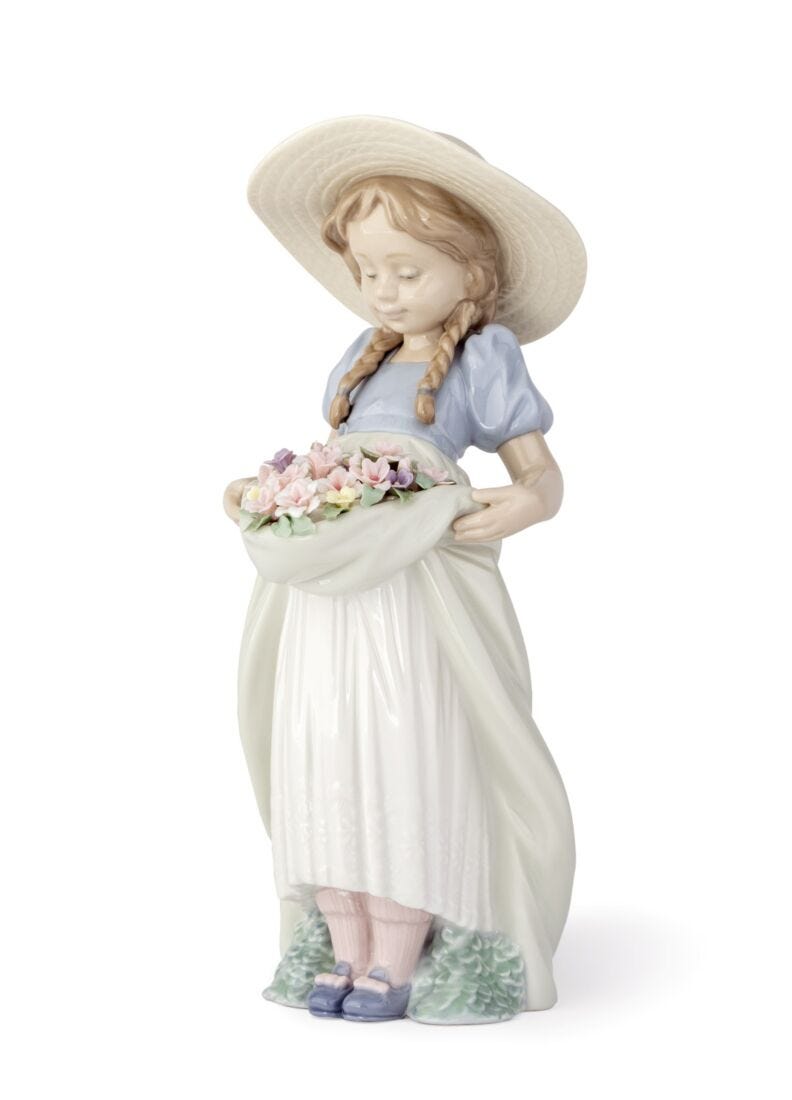 Lladro Bountiful Blossoms Girl Figurine