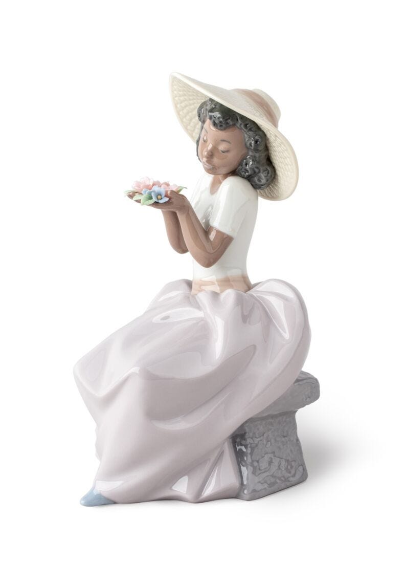 Lladro Sweet Fragrance Girl Figurine
