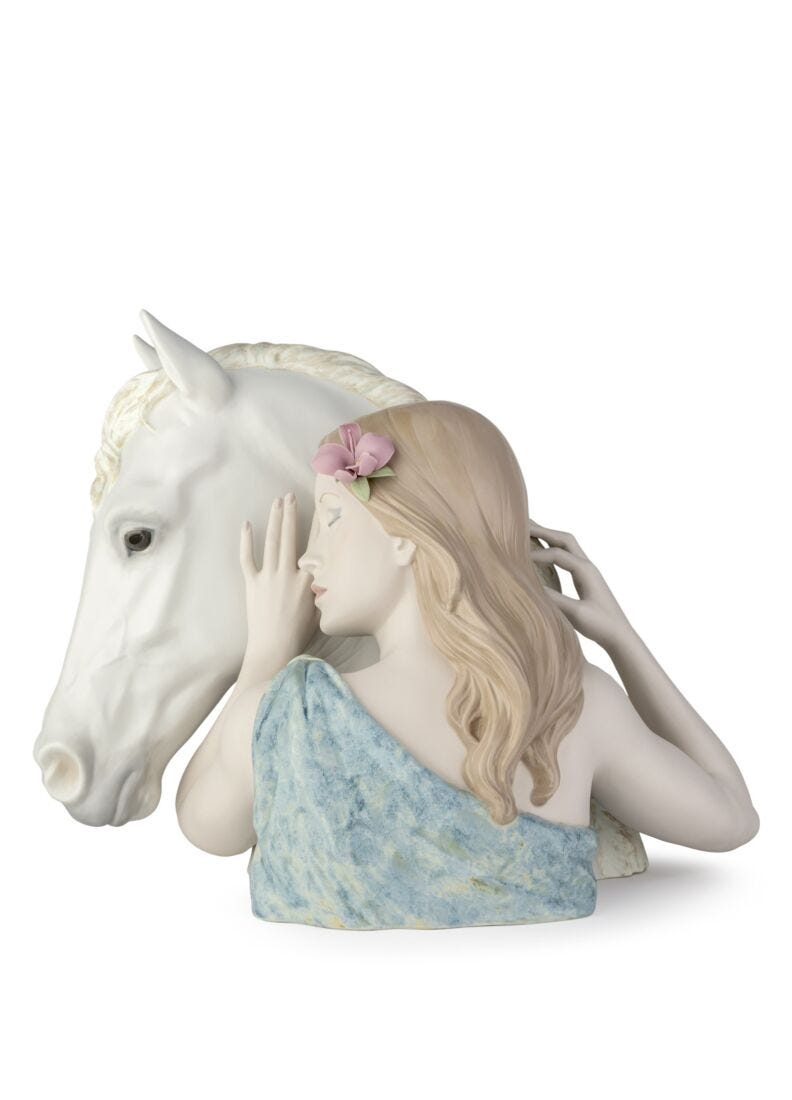 Lladro A True Friend Woman Figurine Limited Edition