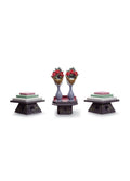 Lladro Tables for Sweets and Peach Flowers Figurine