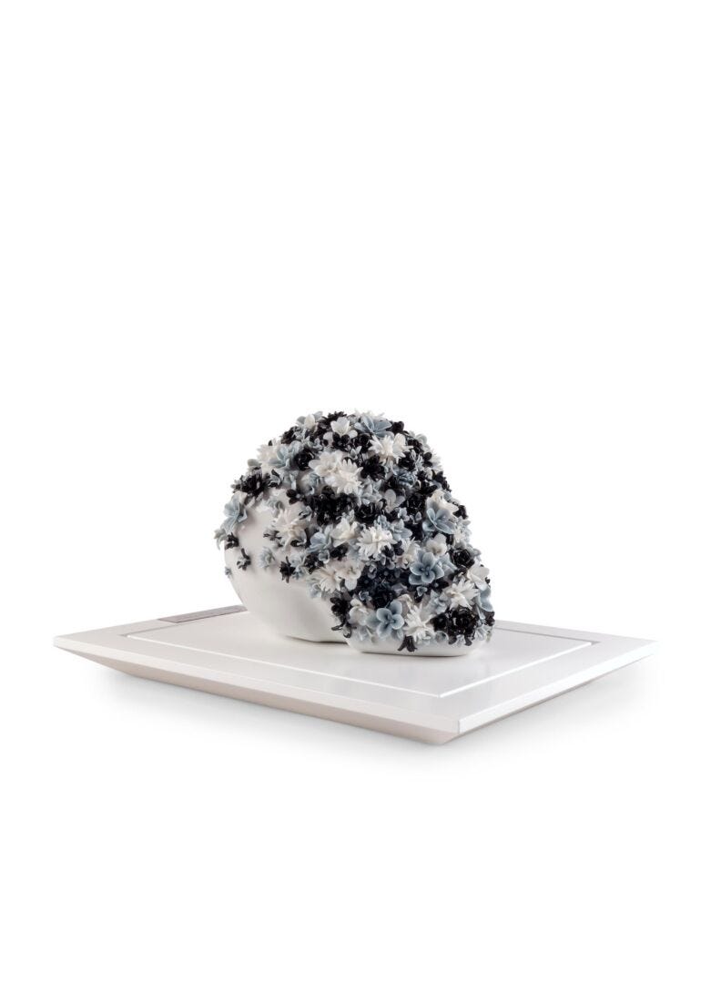Lladro Life is Flower Sculpture Black and White Limited Edition