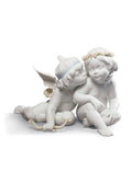 Lladro Eros and Psyche Angels Figurine