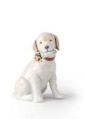 Lladro This Bouquet Is for You Dog Figurine