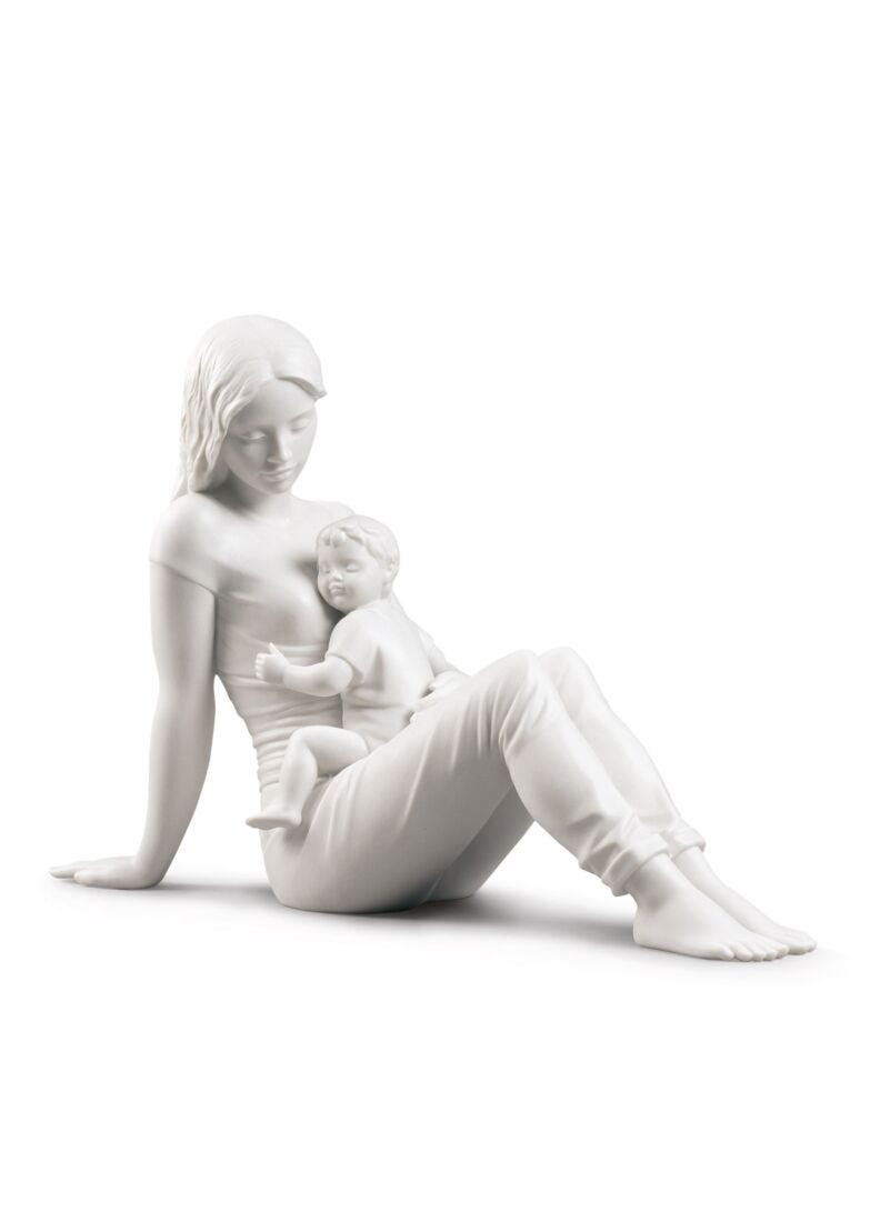 Lladro A Mothers Love Figurine Matte White