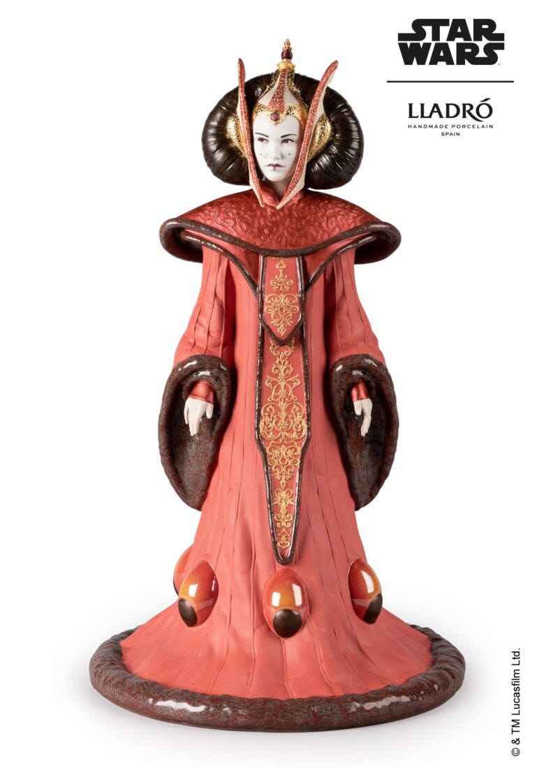 Lladro Queen Amidala in the Throne Room Sculpture Limited Edition