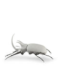 Lladro Rhinoceros Beetle Figurine Matte White
