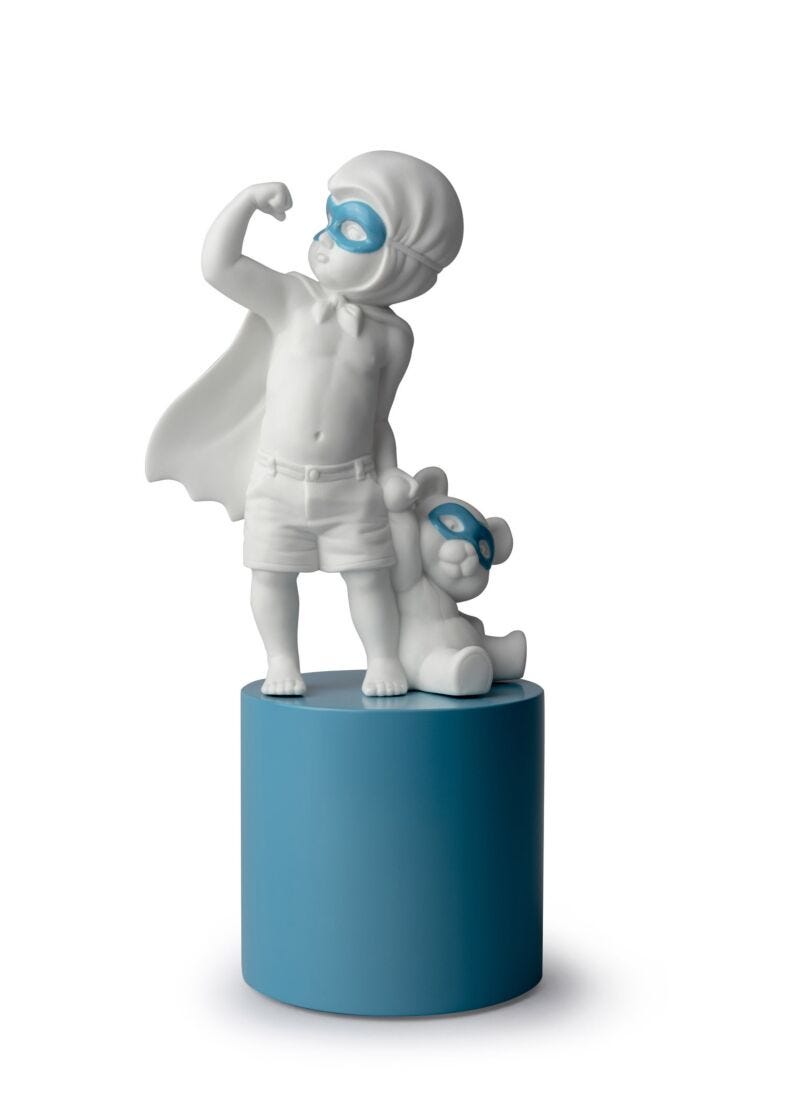 Lladro I have Super Powers Baby Boy Figurine