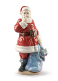 Lladro Santa is Here Sculpture