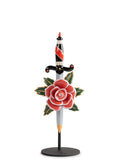 Lladro Dagger and Rose Figurine