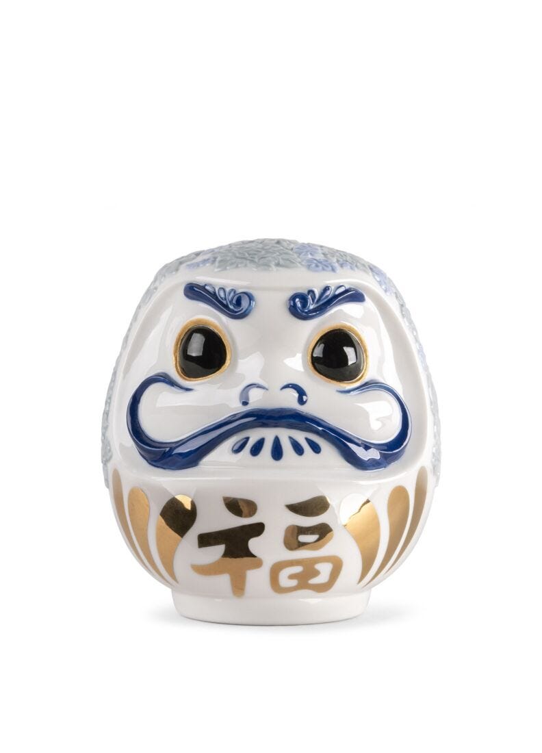 Lladro Daruma Blue
