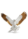 Lladro Freedom Eagle Sculpture White and Copper
