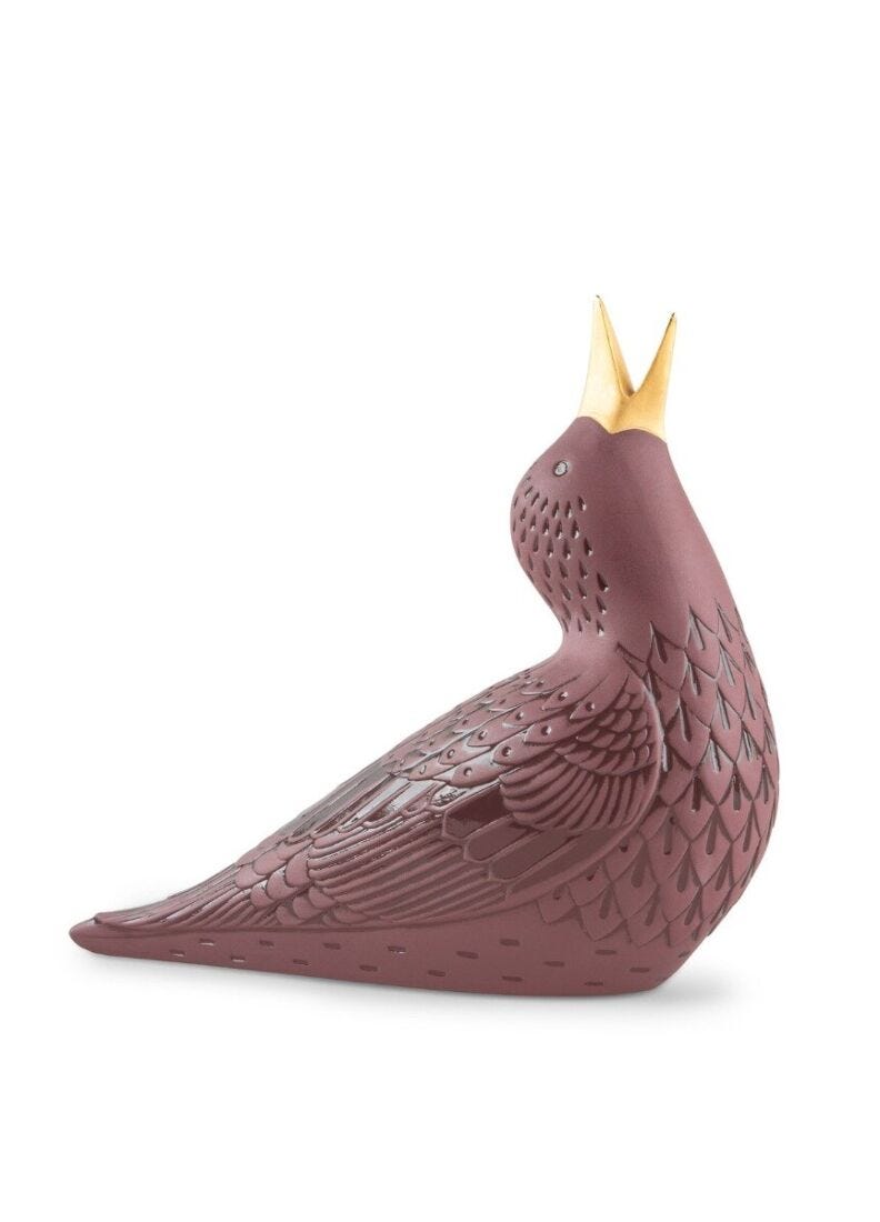 Lladro Starling I Figurine Purple