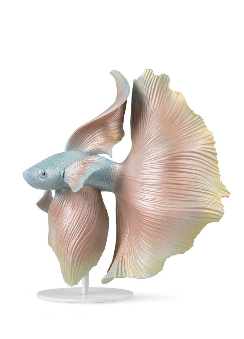 Lladro Betta Fish Sculpture Right