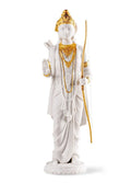 Lladro Rama Sculpture Golden Luster
