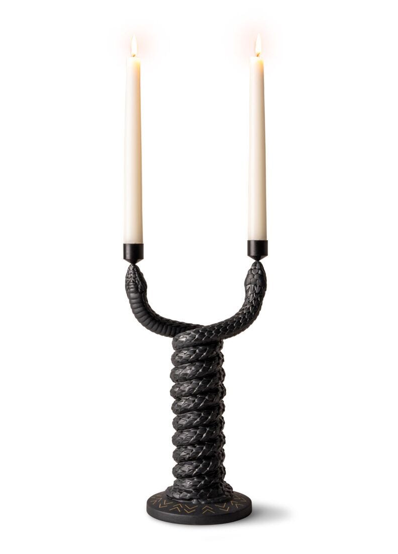 Lladro Snakes Candleholder