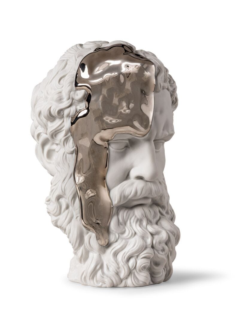 Lladro Eternal Fluidity Thinker Sculpture