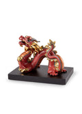 Lladro Dragon Sculpture Red Limited Edition