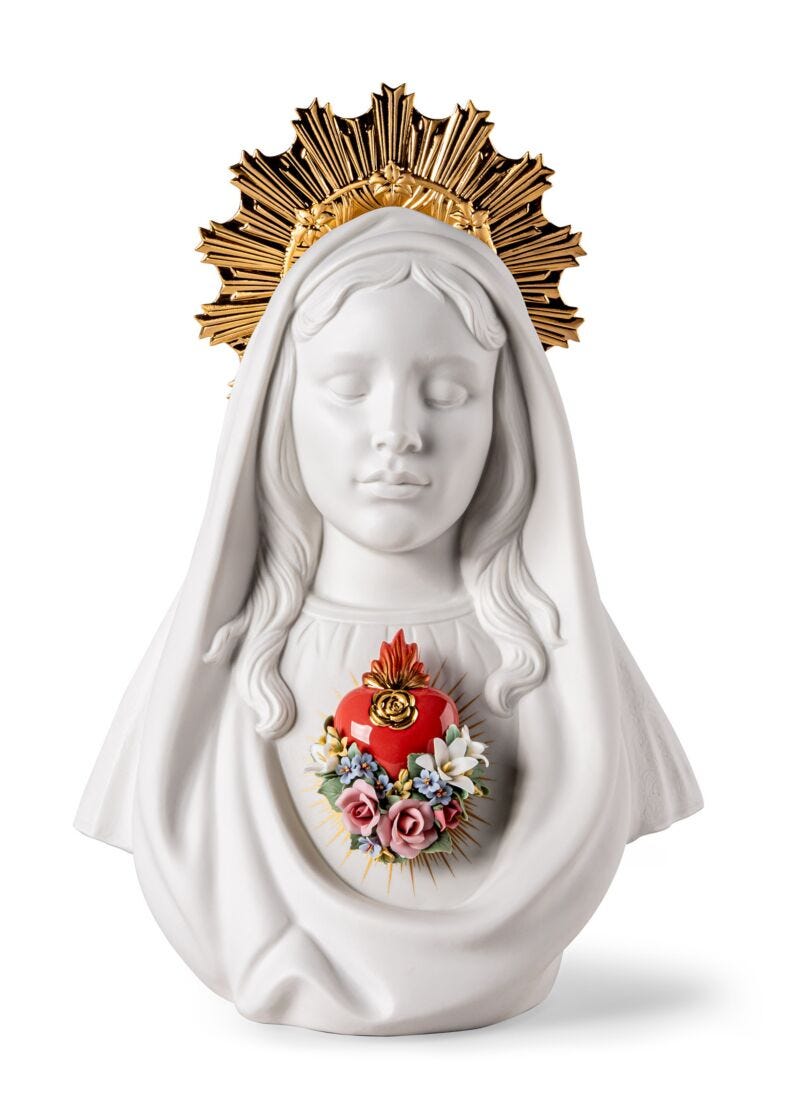 Lladro Immaculate Heart of Mary Sculpture