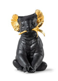 Lladro Koala Sculpture Black Gold Limited Edition