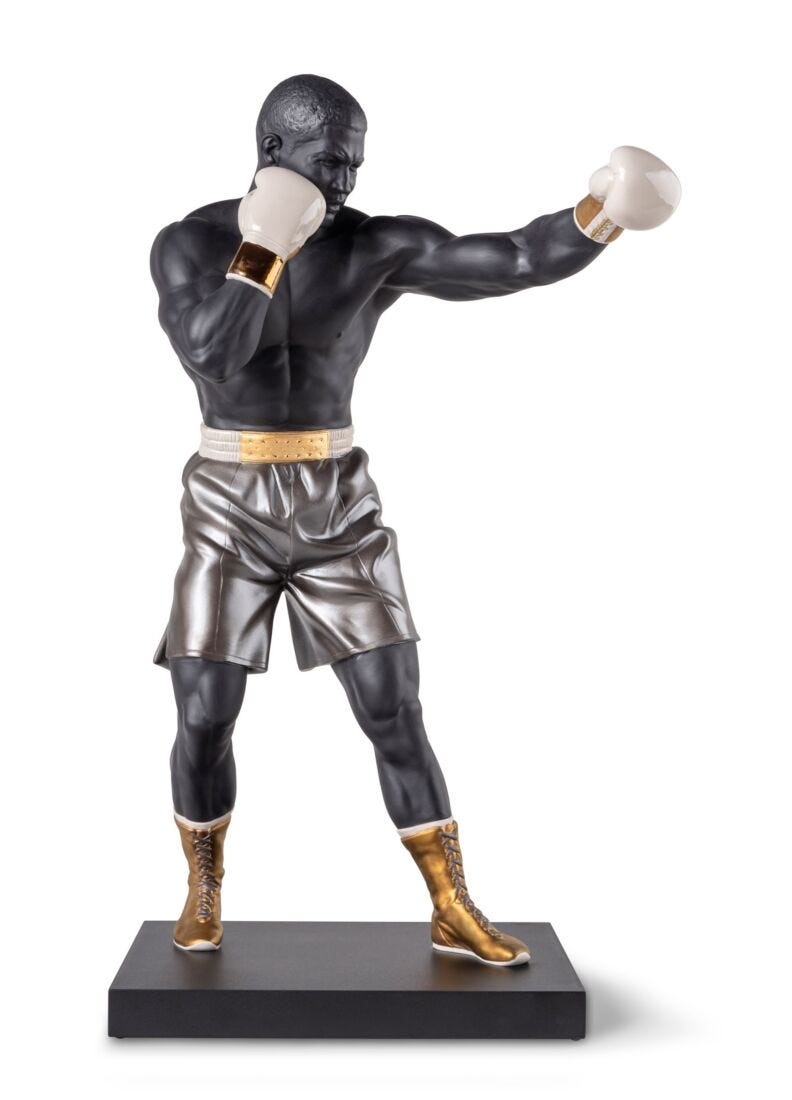 Lladro Boxer Sculpture