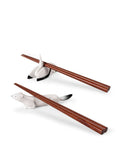 Lladro Ermine and Crane Chopsticks Set