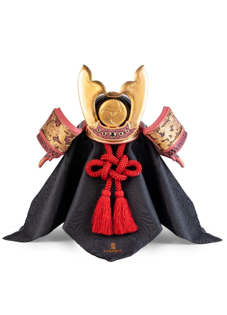 Lladro Samurai Helmet Figurine