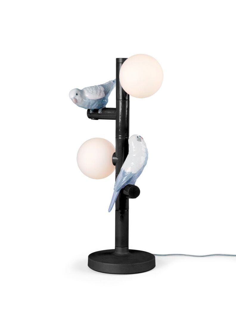 Lladro Parrot Table Lamp Black UK