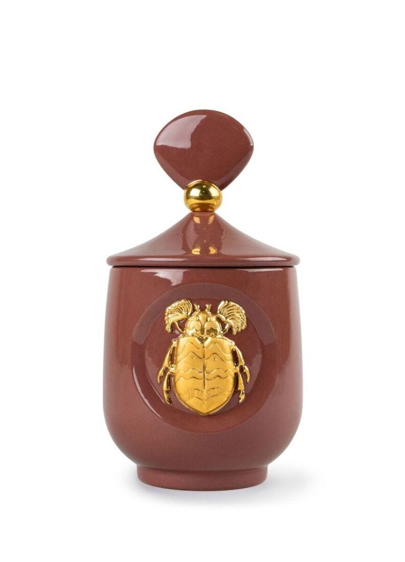Lladro Scarab Candle Luxurious Animals Moonlight Scent