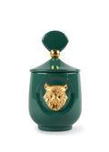 Lladro Lynx Candle Luxurious Animals Redwood Fire Scent
