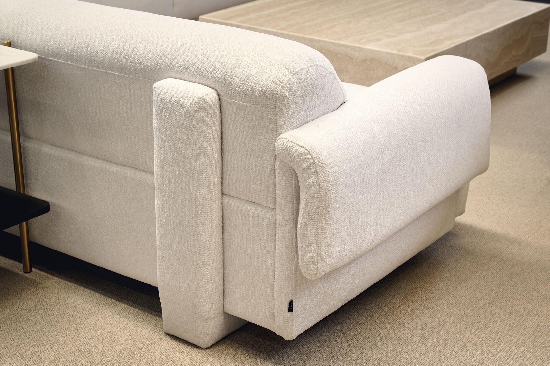 Frankie 3-Seater Sofa - Chex Polar Bouclé