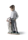 Lladro My Loyal Friend Dog Figurine