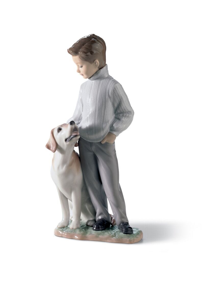 Lladro My Loyal Friend Dog Figurine