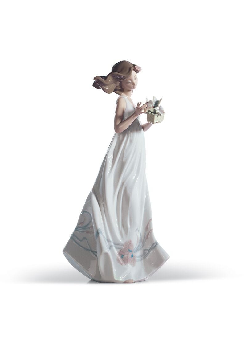 Lladro Butterfly Treasures Woman Figurine