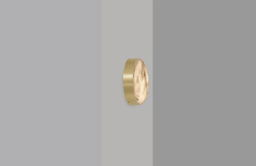 CTO Lighting Anvers Flush Small Wall Light satin brass