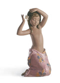 Lladro Tropical Flower Girl Figurine
