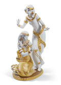 Lladro Dancers from The Nile Figurine Golden Lustre Limited Edition