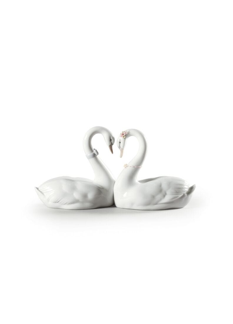 Lladro Endless Love Swans Figurine