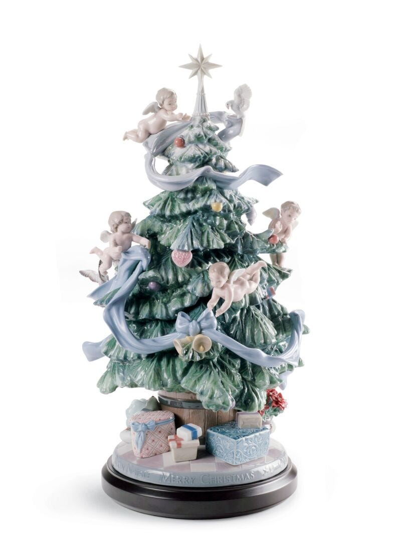 Lladro Great Christmas Tree Sculpture Limited Edition