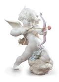 Lladro Straight to The Heart Cupid Angel Figurine